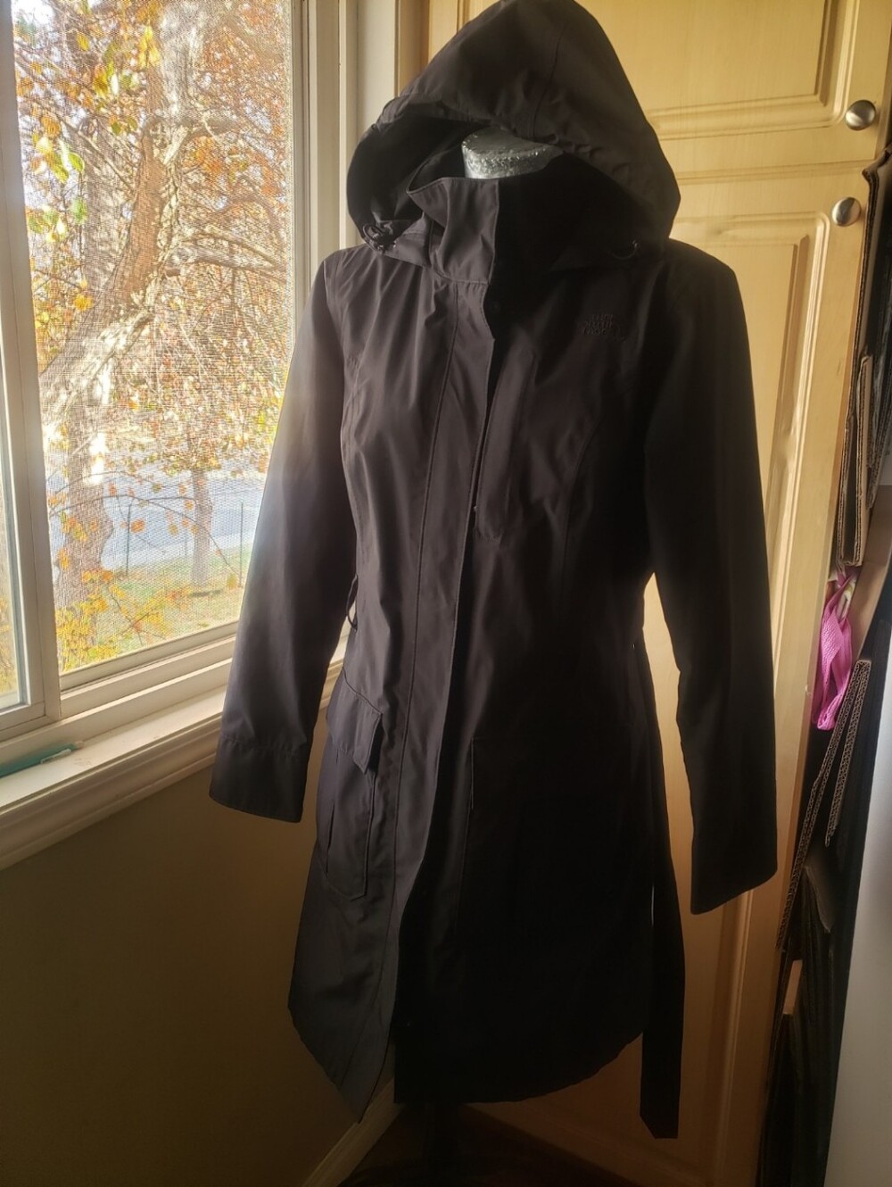 The North Face Women's Black Waterproof Trench Coat